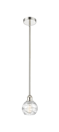Edison One Light Mini Pendant in Polished Nickel (405|616-1S-PN-G1213-6)