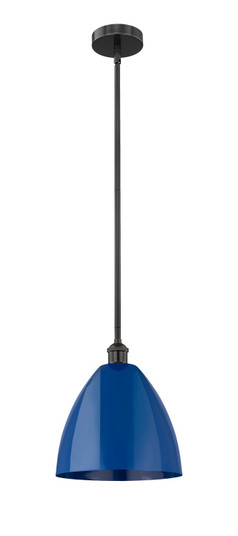 Edison One Light Mini Pendant in Matte Black (405|616-1S-BK-MBD-12-BL)