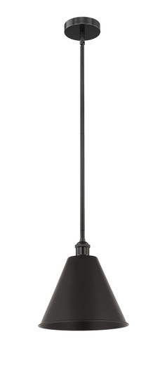 Edison One Light Mini Pendant in Matte Black (405|616-1S-BK-MBC-12-BK)