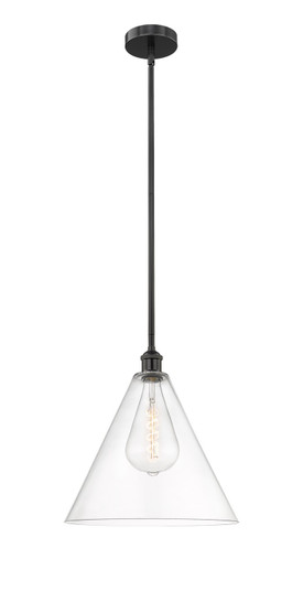 Edison One Light Pendant in Matte Black (405|616-1S-BK-GBC-162)