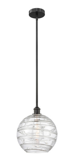 Edison One Light Mini Pendant in Matte Black (405|616-1S-BK-G1213-12)
