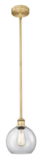Edison One Light Mini Pendant in Brushed Brass (405|616-1S-BB-G122-8)