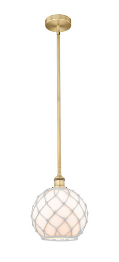 Edison One Light Mini Pendant in Brushed Brass (405|616-1S-BB-G121-10RW)