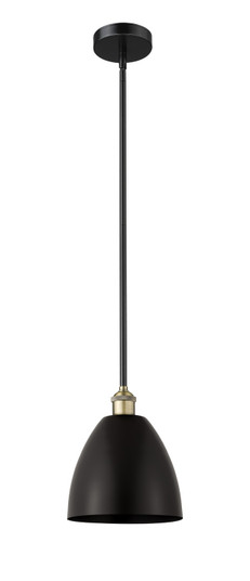 Edison One Light Mini Pendant in Black Antique Brass (405|616-1S-BAB-MBD-9-BK)