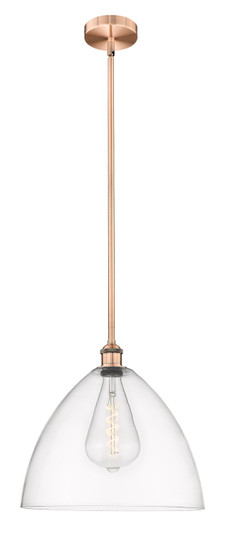 Edison One Light Pendant in Antique Copper (405|616-1S-AC-GBD-162)