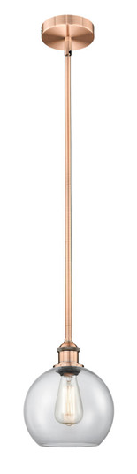 Edison One Light Mini Pendant in Antique Copper (405|616-1S-AC-G122-8)