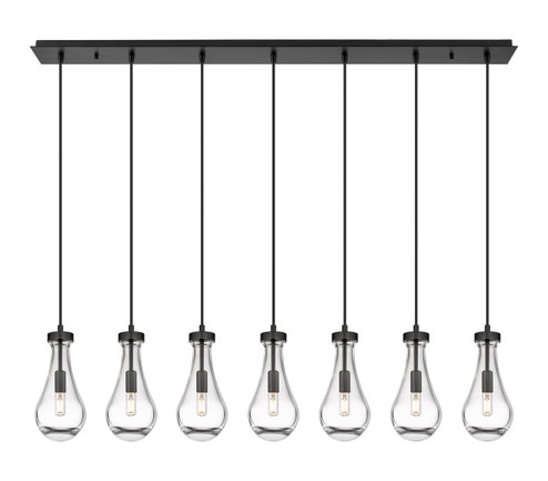 Downtown Urban LED Linear Pendant in Matte Black (405|127-451-1P-BK-G451-5CL)