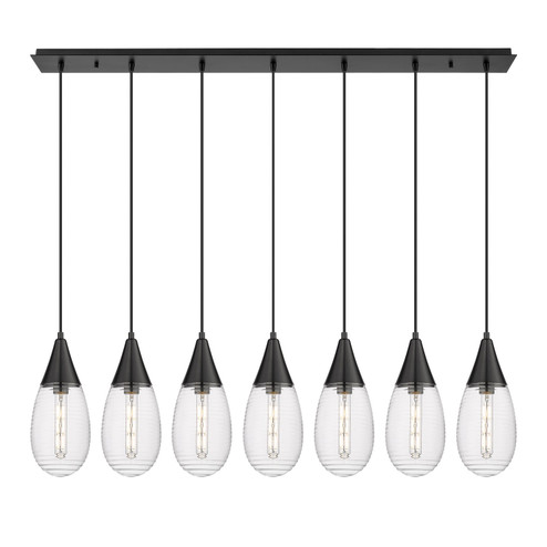 Downtown Urban LED Linear Pendant in Matte Black (405|127-450-1P-BK-G450-6SCL)