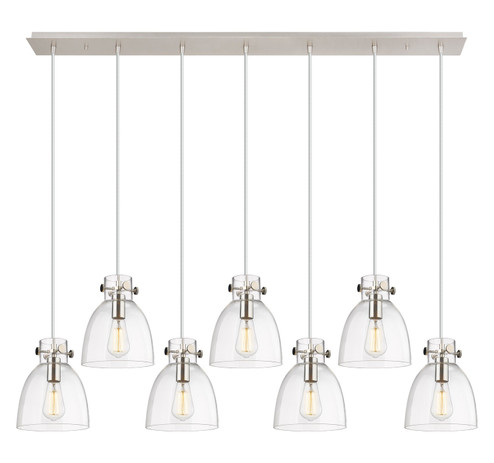 Downtown Urban Five Light Linear Pendant in Polished Nickel (405|127-410-1PS-PN-G412-8CL)