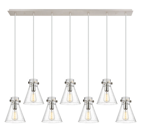 Downtown Urban Six Light Linear Pendant in Polished Nickel (405|127-410-1PS-PN-G411-8SDY)