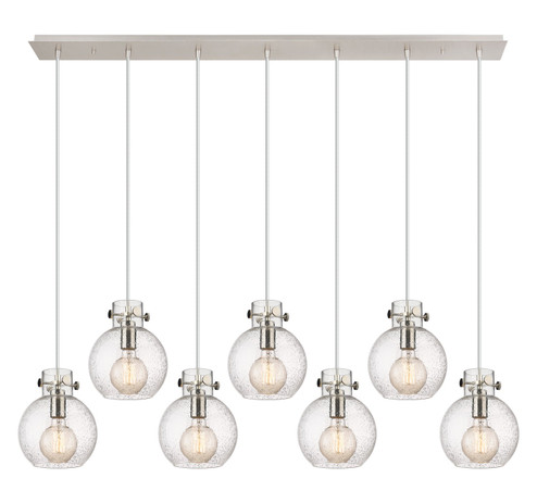 Newton Three Light Linear Pendant in Polished Nickel (405|127-410-1PS-PN-G410-8SDY)