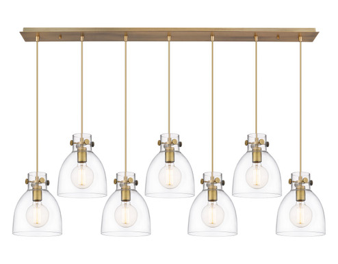 Downtown Urban One Light Linear Pendant in Brushed Brass (405|127-410-1PS-BB-G412-8CL)