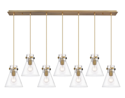 Downtown Urban Eight Light Linear Pendant in Brushed Brass (405|127-410-1PS-BB-G411-8CL)