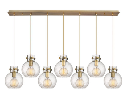 Newton Nine Light Linear Pendant in Brushed Brass (405|127-410-1PS-BB-G410-8SDY)