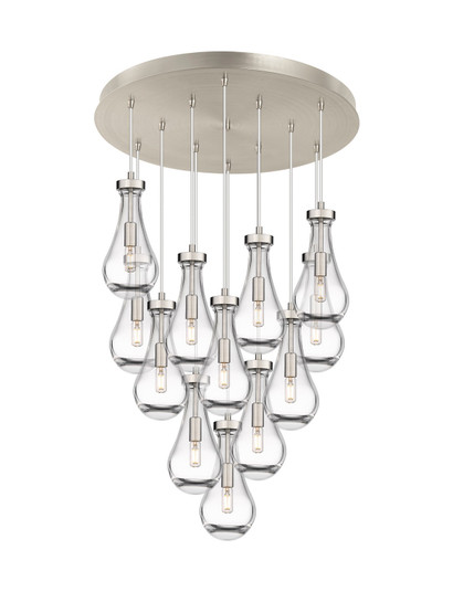 Downtown Urban 12 Light Pendant in Brushed Satin Nickel (405|126-451-1P-SN-G451-5CL)