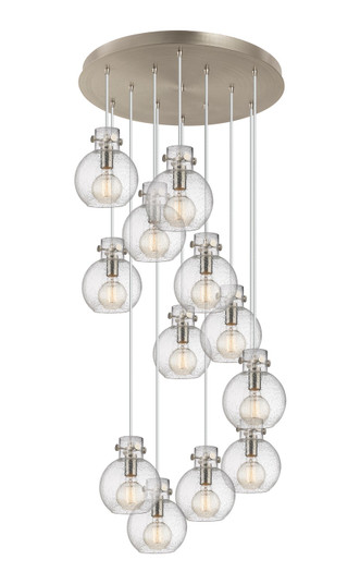 Newton 12 Light Pendant in Brushed Satin Nickel (405|126-410-1PS-SN-G410-8SDY)