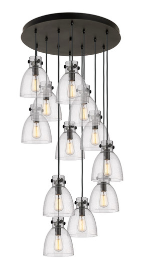 Downtown Urban 12 Light Pendant in Matte Black (405|126-410-1PS-BK-G412-8SDY)