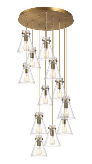 Downtown Urban 12 Light Pendant in Brushed Brass (405|126-410-1PS-BB-G411-8SDY)