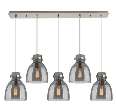 Downtown Urban Eight Light Linear Pendant in Brushed Satin Nickel (405|125-410-1PS-SN-G412-8SM)