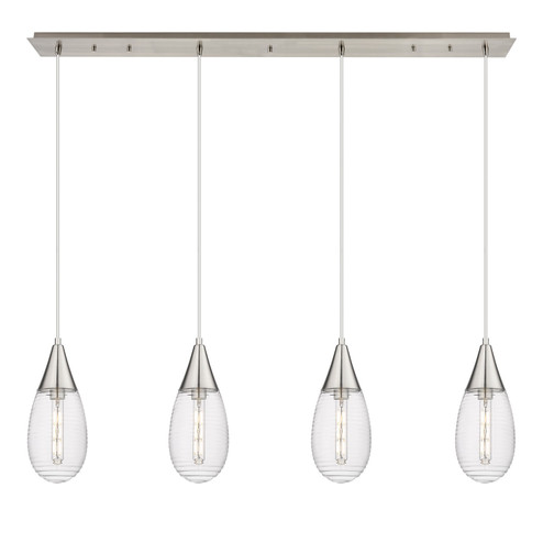 Downtown Urban LED Linear Pendant in Brushed Satin Nickel (405|124-450-1P-SN-G450-6SCL)
