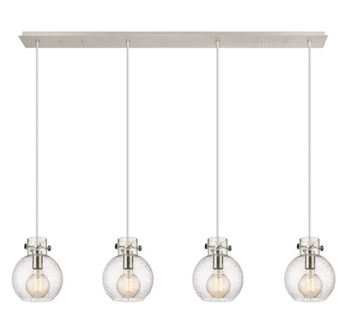 Newton Seven Light Linear Pendant in Polished Nickel (405|124-410-1PS-PN-G410-8SDY)