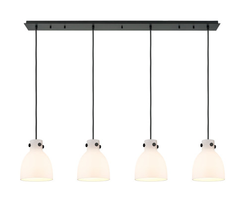 Downtown Urban LED Linear Pendant in Matte Black (405|124-410-1PS-BK-G412-8WH)