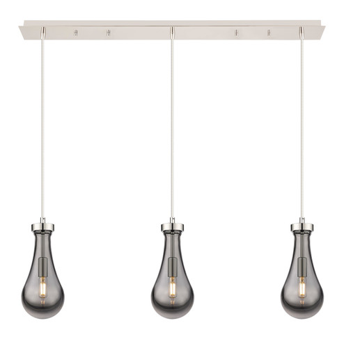 Downtown Urban LED Linear Pendant in Polished Nickel (405|123-451-1P-PN-G451-5SM)