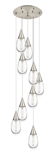 Downtown Urban Nine Light Pendant in Brushed Satin Nickel (405|119-450-1P-SN-G450-6CL)