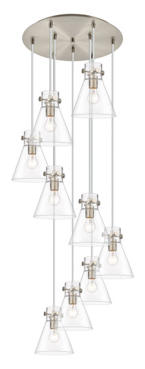 Downtown Urban Nine Light Pendant in Brushed Satin Nickel (405|119-410-1PS-SN-G411-8CL)