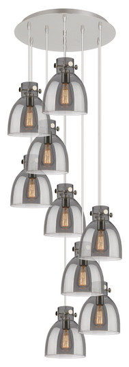 Downtown Urban Five Light Pendant in Polished Nickel (405|119-410-1PS-PN-G412-8SM)