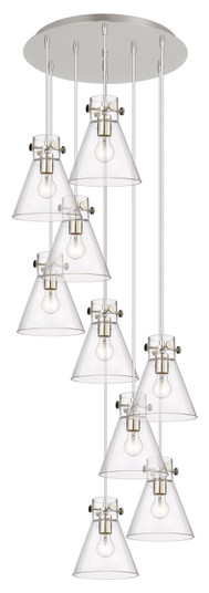 Downtown Urban Seven Light Pendant in Polished Nickel (405|119-410-1PS-PN-G411-8CL)