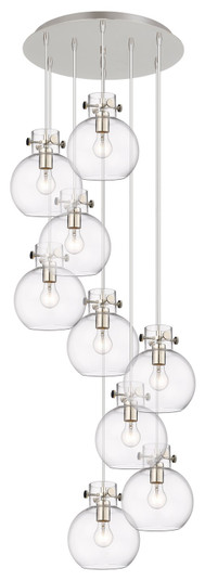 Newton Four Light Pendant in Polished Nickel (405|119-410-1PS-PN-G410-8CL)
