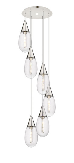 Downtown Urban Six Light Pendant in Polished Nickel (405|116-450-1P-PN-G450-6SCL)