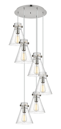 Downtown Urban Six Light Pendant in Polished Nickel (405|116-410-1PS-PN-G411-8SDY)