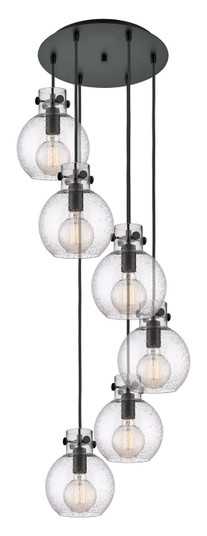 Newton Six Light Pendant in Matte Black (405|116-410-1PS-BK-G410-8SDY)