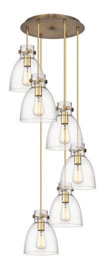Downtown Urban One Light Pendant in Brushed Brass (405|116-410-1PS-BB-G412-8SDY)