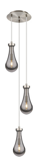Downtown Urban Three Light Pendant in Brushed Satin Nickel (405|113-451-1P-SN-G451-5SM)
