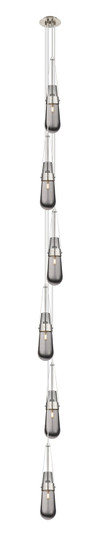 Downtown Urban Six Light Pendant in Brushed Satin Nickel (405|106-452-1P-SN-G452-4SM)