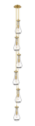 Downtown Urban LED Pendant in Brushed Brass (405|106-451-1P-BB-G451-5CL)
