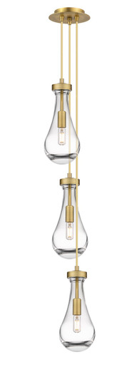 Downtown Urban LED Pendant in Brushed Brass (405|103-451-1P-BB-G451-5CL)