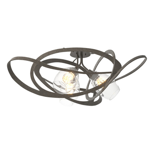 Nest Three Light Semi-Flush Mount in Ink (39|128720-SKT-89-ZM0621)