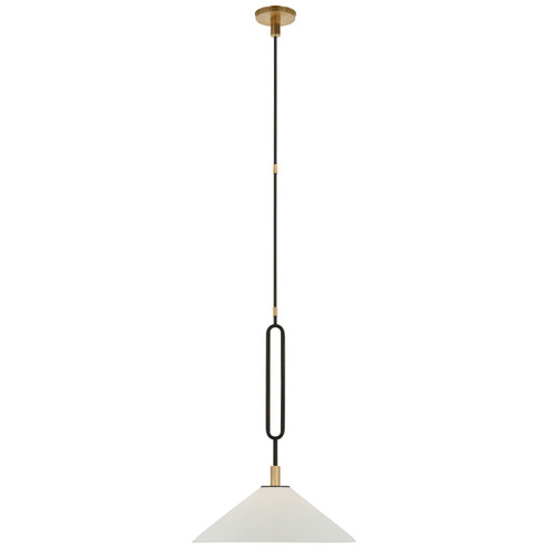 Argo LED Pendant in Warm Iron and Antique Brass (268|RB 5061WI/AB-BSQ)