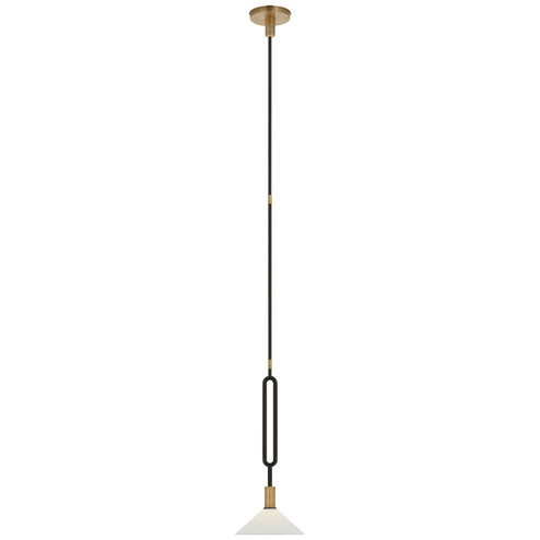 Argo LED Pendant in Warm Iron and Antique Brass (268|RB 5060WI/AB-BSQ)