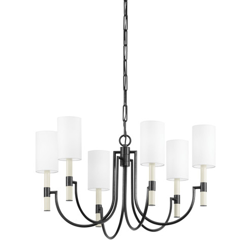 Gustine Six Light Chandelier in For (67|F1131-FOR)