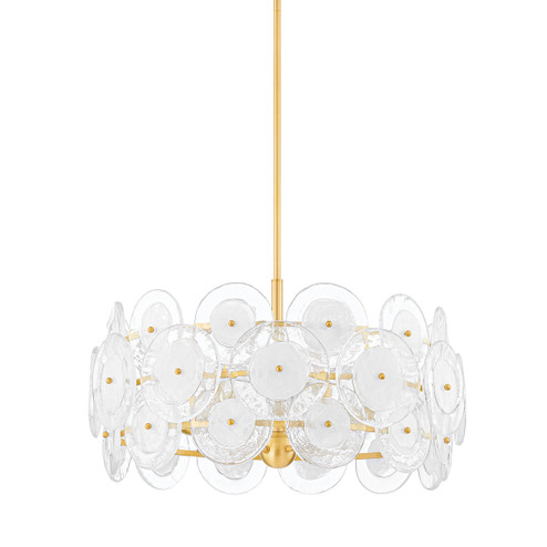 Zoella Five Light Chandelier in Aged Brass (428|H810705-AGB)