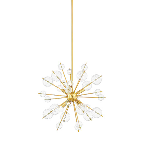 Linnea Six Light Chandelier in Aged Brass (428|H794806-AGB)