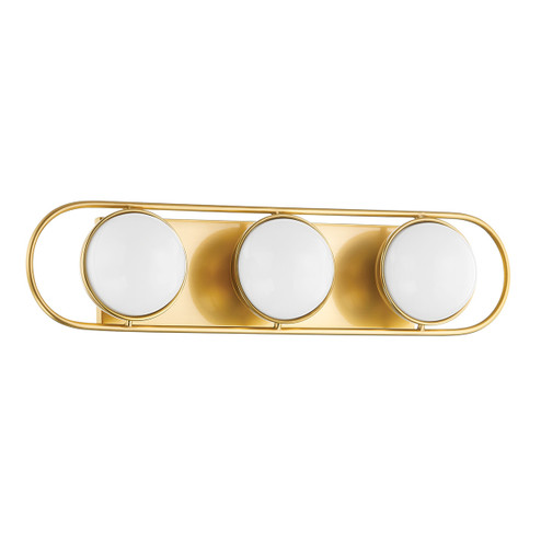 Amy Three Light Bath and Vanity in Aged Brass (428|H783303-AGB)