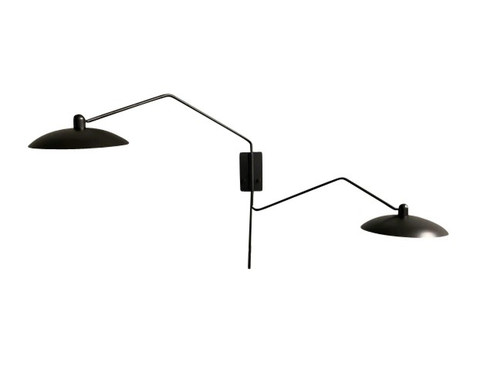 Ridgeline LED Wall Swing Lamp in Black (30|RL276-2-BLK)