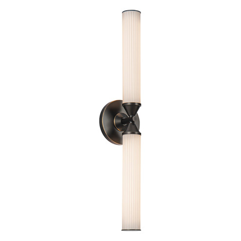 Edwin LED Vanity in Urban Bronze/Frosted Ribbed Glass (452|WV348222UBFR)