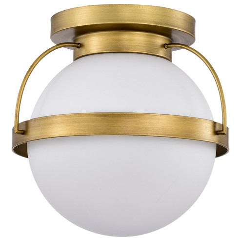 Lakeshore One Light Flush Mount in Natural Brass (72|60-7780)